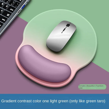 Gradient Mouse Pad with Logo - Female Wrist Support Silicone Pad