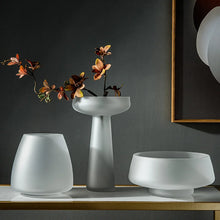 Lumière Frosted Glass Vase