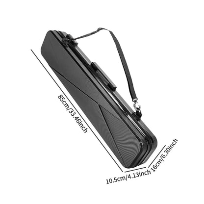 33inch Billiards Pool Cue Carrying Case Waterproof 1/2 Split Club Bag Lockable Hard Shell Case for Travel Competitions Practice