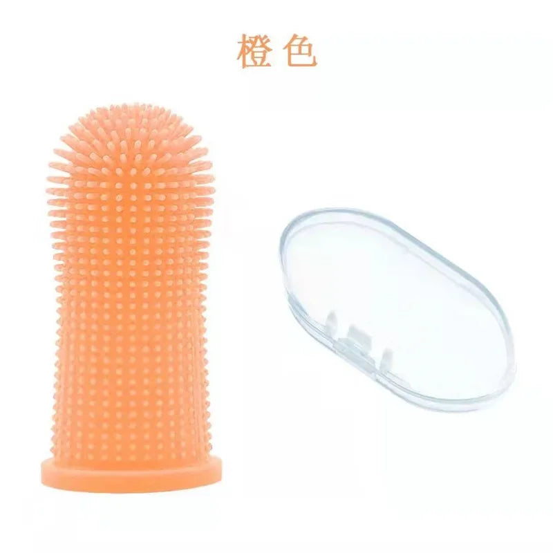 Dog Super Soft Pet Finger Toothbrush Teeth Cleaning