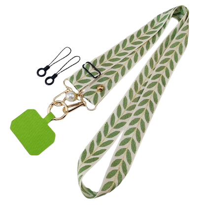 Universal Adjustable Mobile Phone Lanyard for Women Crossbody Single Shoulder Neck Strap Pearl Pendant Hanging Anti Loss Rope