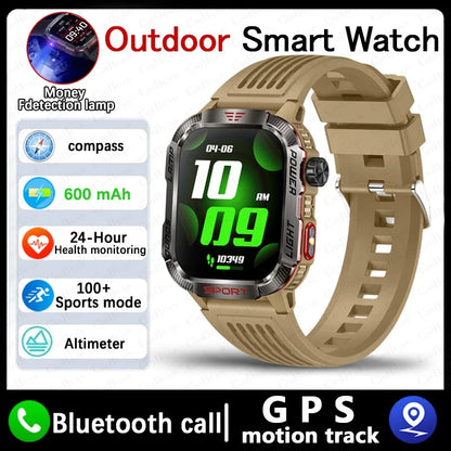 Military GPS Smartwatch – Rugged & Adventure-Ready