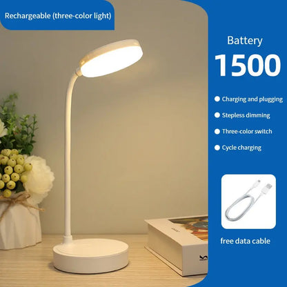 USB Rechargeable LED Desk Lamp – Foldable & Eye Protection Night Light