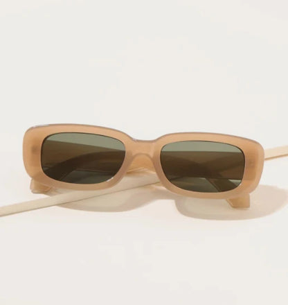 Trendy Small Square Sunglasses for Women and Men, UV400 Protection
