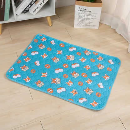 Dog Urine Pads Washable Reusable Anti Slip Pet Pee Pad Puppy Training Pad Pet Bed for Car Seat Cover Pet Supplies