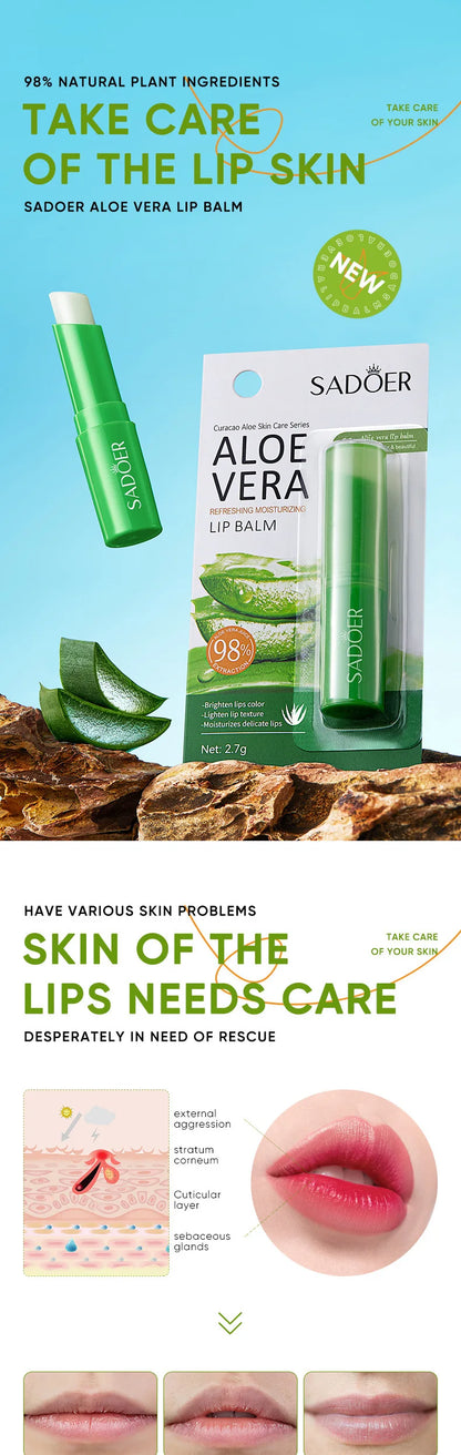 Vitamin C Aloe Coconut Lip Balm Moisturizing Anti Cracking Hydrating