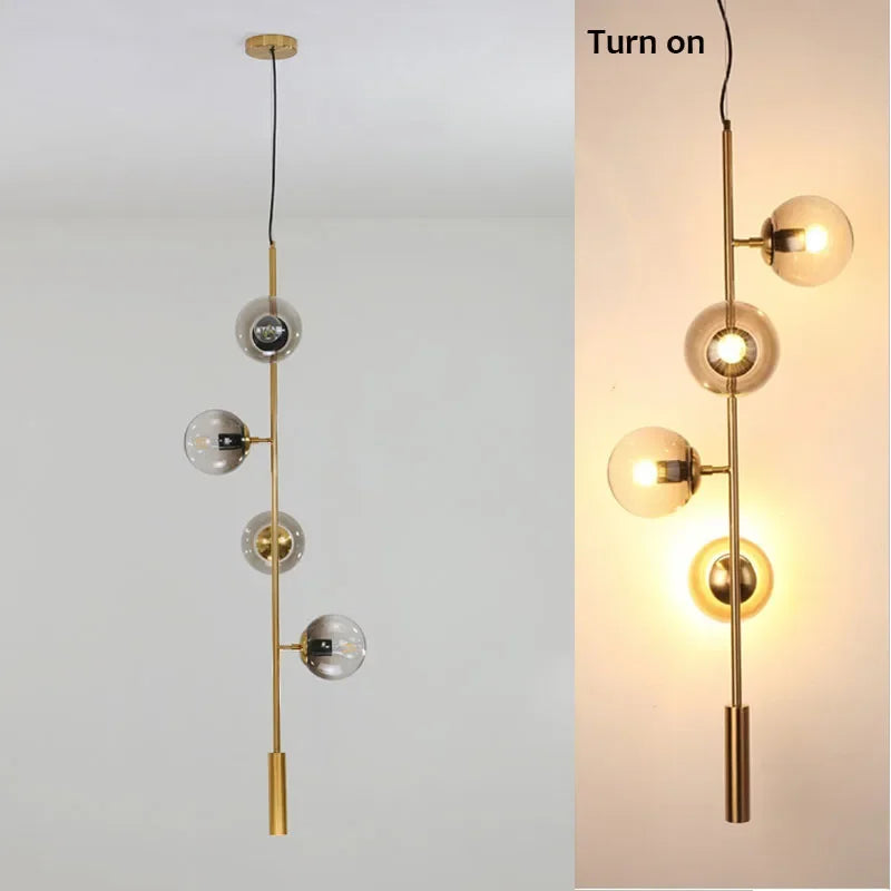 Floating Glass Ball Hanging Light for Dining & Kitchen