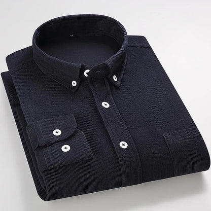 Harrison Fine Wale Cotton Corduroy Button-Up Shirt