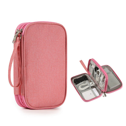 New Flat Digital Multifunctional Portable Travel Data Cable Storage Bag