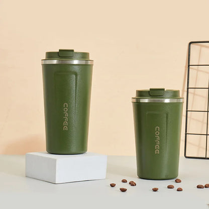 380/510ML Travel Stainless Steel Coffee Cup Thermal Mug Leak-Proof Thermos Bottle Tea Coffee Mug Vacuum Flask Insulated Cups Hot