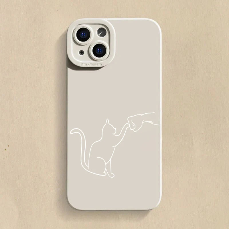 Cute Cartoon Matchman Matte Silicone Phone Case For iPhone 16 11 12 13 14 15 Pro Max XR XS X 7 8 Plus SE 2020 Soft Back Cover