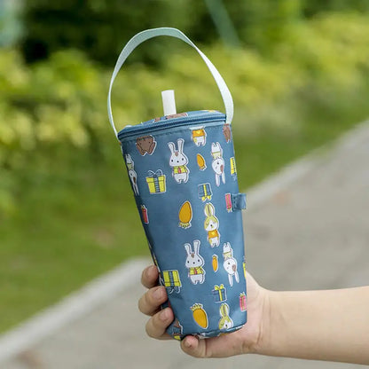 Water Bottle Tote Bag Universal Pouch Heat Preservation Insulated Cooler Bag Outdoor Traveling Camping Hiking Water Bottle Cove