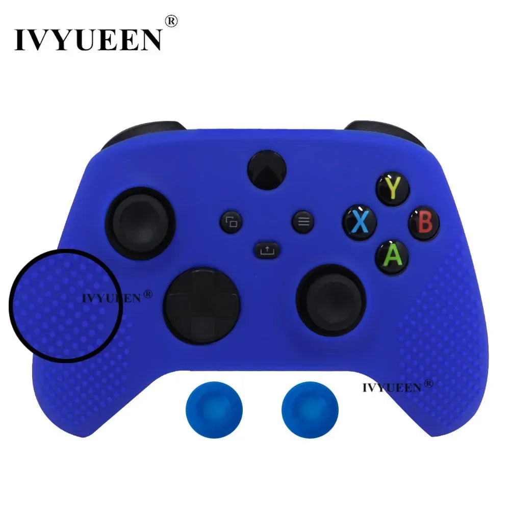 IVYUEEN MixColor Protective Silicone Skin for XBox Series S X XSS XSX Controller ThumbStick Grip Caps Gamepad Protector Cover