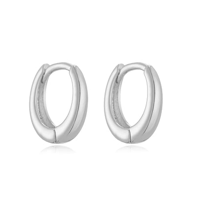 14K Gold Polished Huggies Hoop Earrings for Everyday Wear