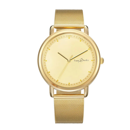 Lovers’ Quartz Watch  Reverse Anticlockwise Direction Oil Pressure Dial Waterproof Reverse Leather Lovers’ Watches