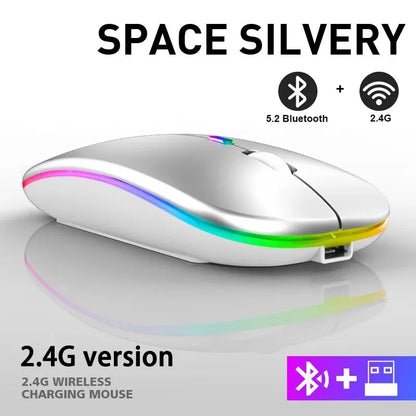 Smooth Wireless Mouse RGB Bluetooth Mouse - Sleek & Responsive