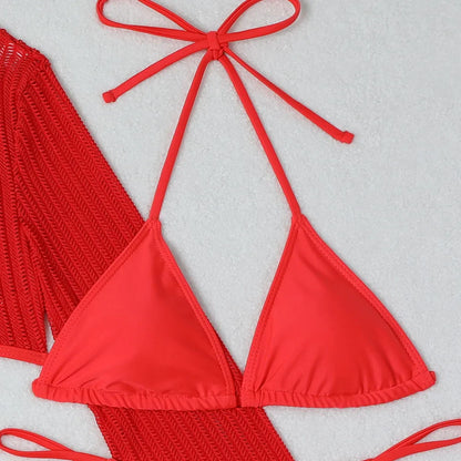 Women's Sexy 3-Piece Bikini Set – Beach Swimwear