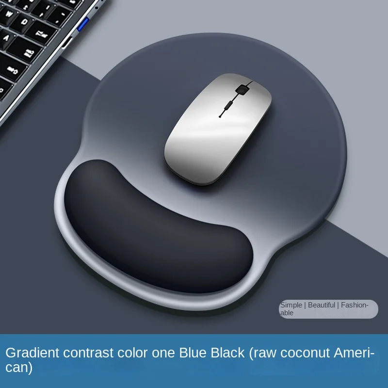 Gradient Mouse Pad with Logo - Female Wrist Support Silicone Pad