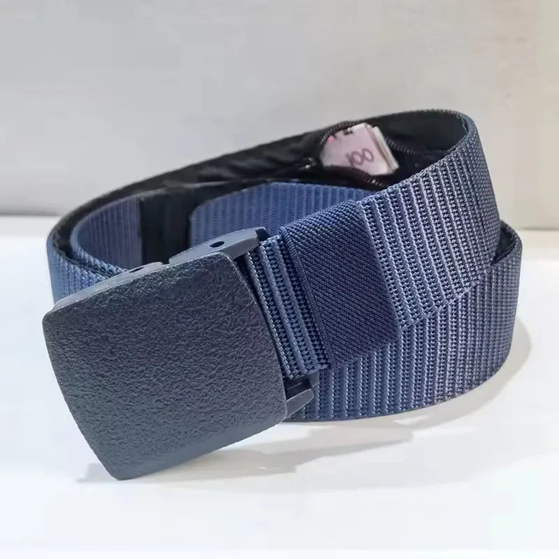 New Travel Cash Anti Theft Belt Waist Bag Women Portable Hidden Money Strap Belt Wallet Waist Pack Men Hiding Belt For Men Women