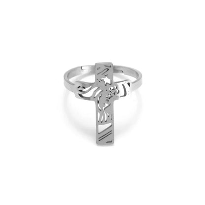 Men's Titanium Steel Stylish Trinity Cross Necklace