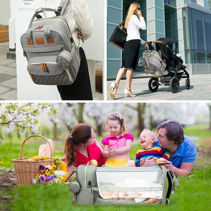 3-in-1 Diaper Bag & Baby Bed