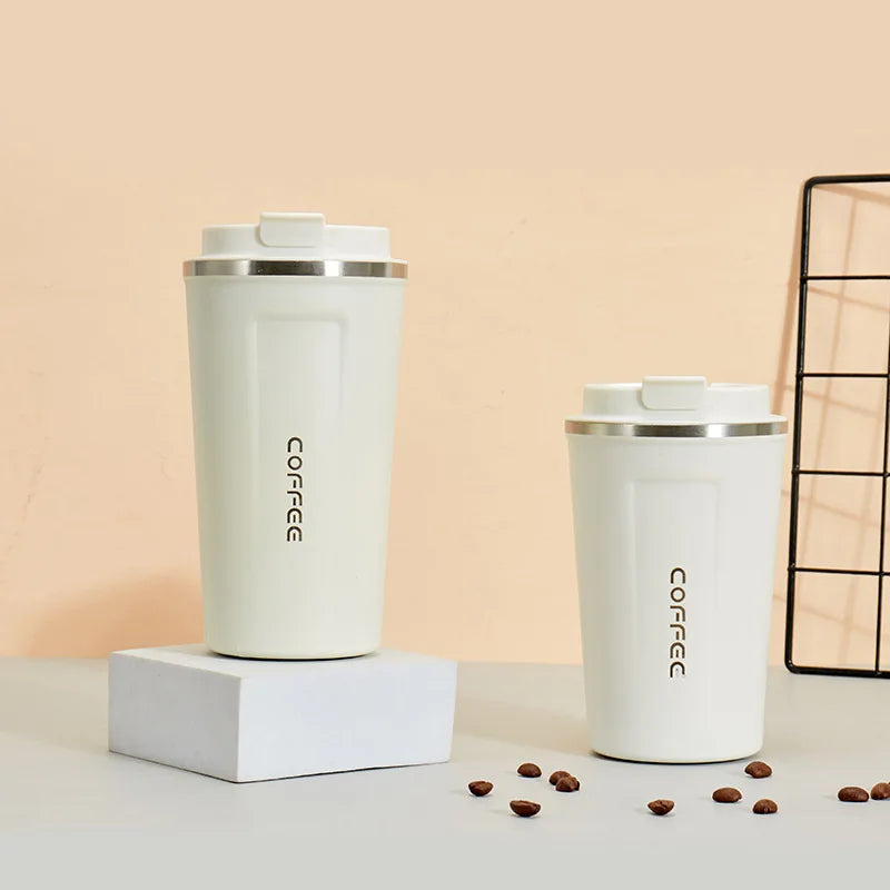 380/510ML Travel Stainless Steel Coffee Cup Thermal Mug Leak-Proof Thermos Bottle Tea Coffee Mug Vacuum Flask Insulated Cups Hot