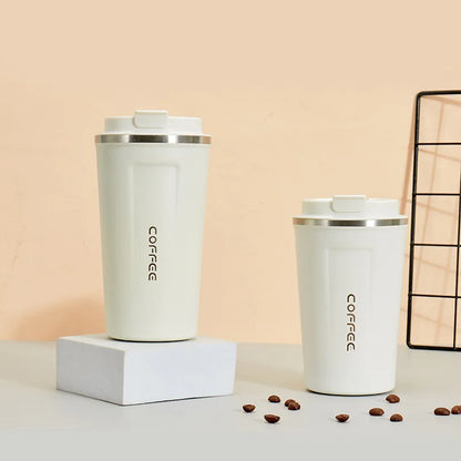 380/510ML Travel Stainless Steel Coffee Cup Thermal Mug Leak-Proof Thermos Bottle Tea Coffee Mug Vacuum Flask Insulated Cups Hot