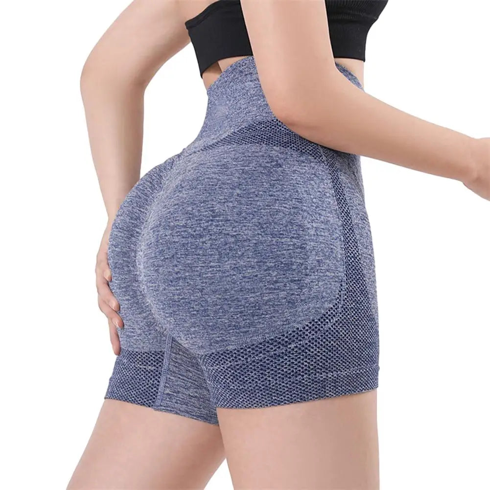 High-Waist Seamless Yoga Shorts – Sculpt & Lift Active Fit