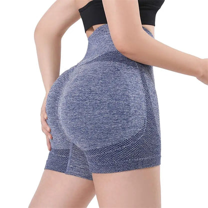 High-Waist Seamless Yoga Shorts – Sculpt & Lift Active Fit