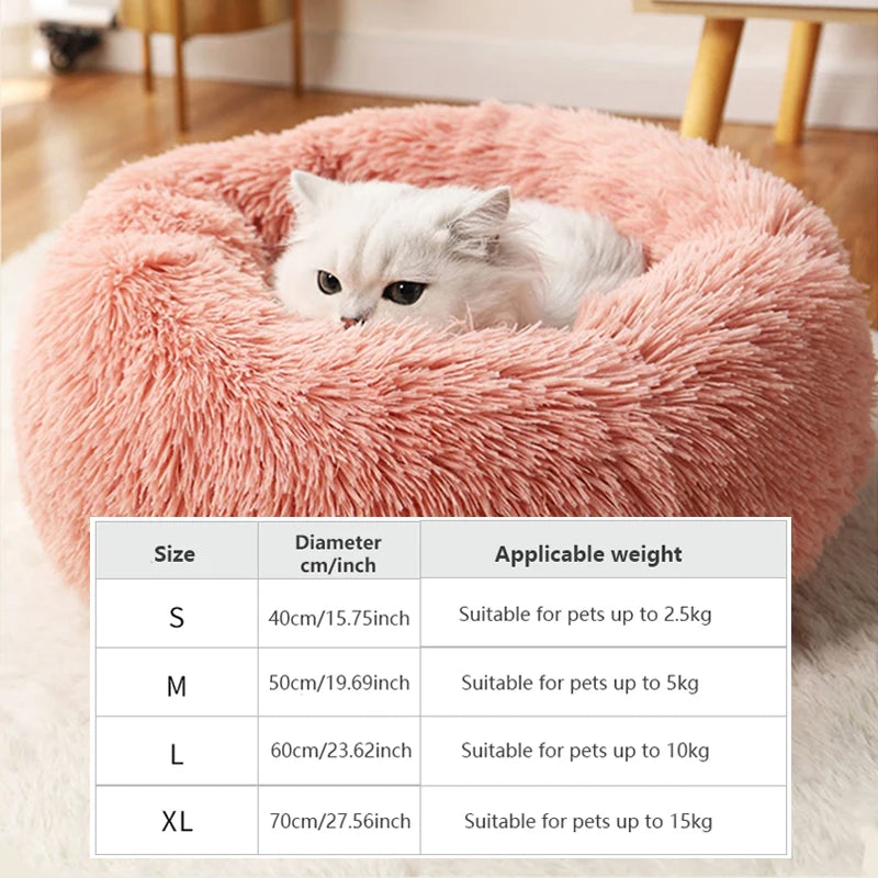 Luxurious Half-Covered Donut Pet Bed – Cozy Comfort for Your Furry Friend