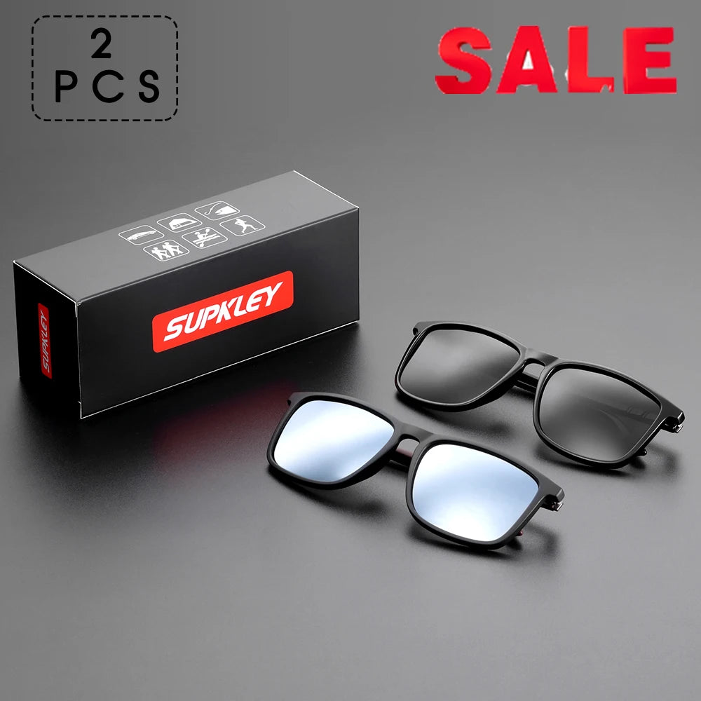 Men’s Polarized Sports Sunglasses, Lightweight Square UV400
