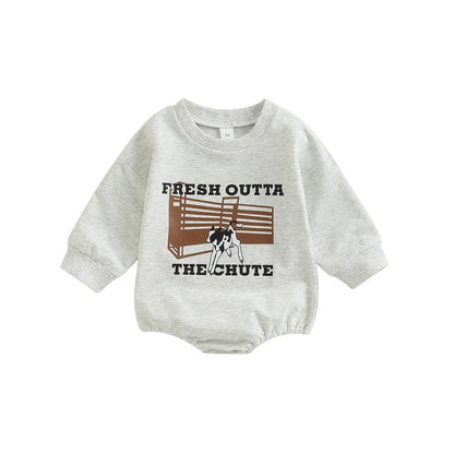 Citgeett  Unisex Baby Letter Print Jumpsuit – Long Sleeve Bodysuit for Fall