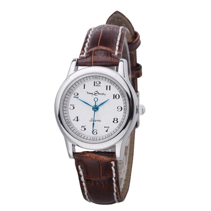 Lovers’ Quartz Watch  Reverse Anticlockwise Direction Oil Pressure Dial Waterproof Reverse Leather Lovers’ Watches