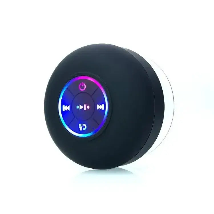VIKEFON Portable Bluetooth Audio Ipx4 Waterproof Led Lights Bathroom Outdoor Large Suction Cup Can Be Adsorbed Wall Speaker