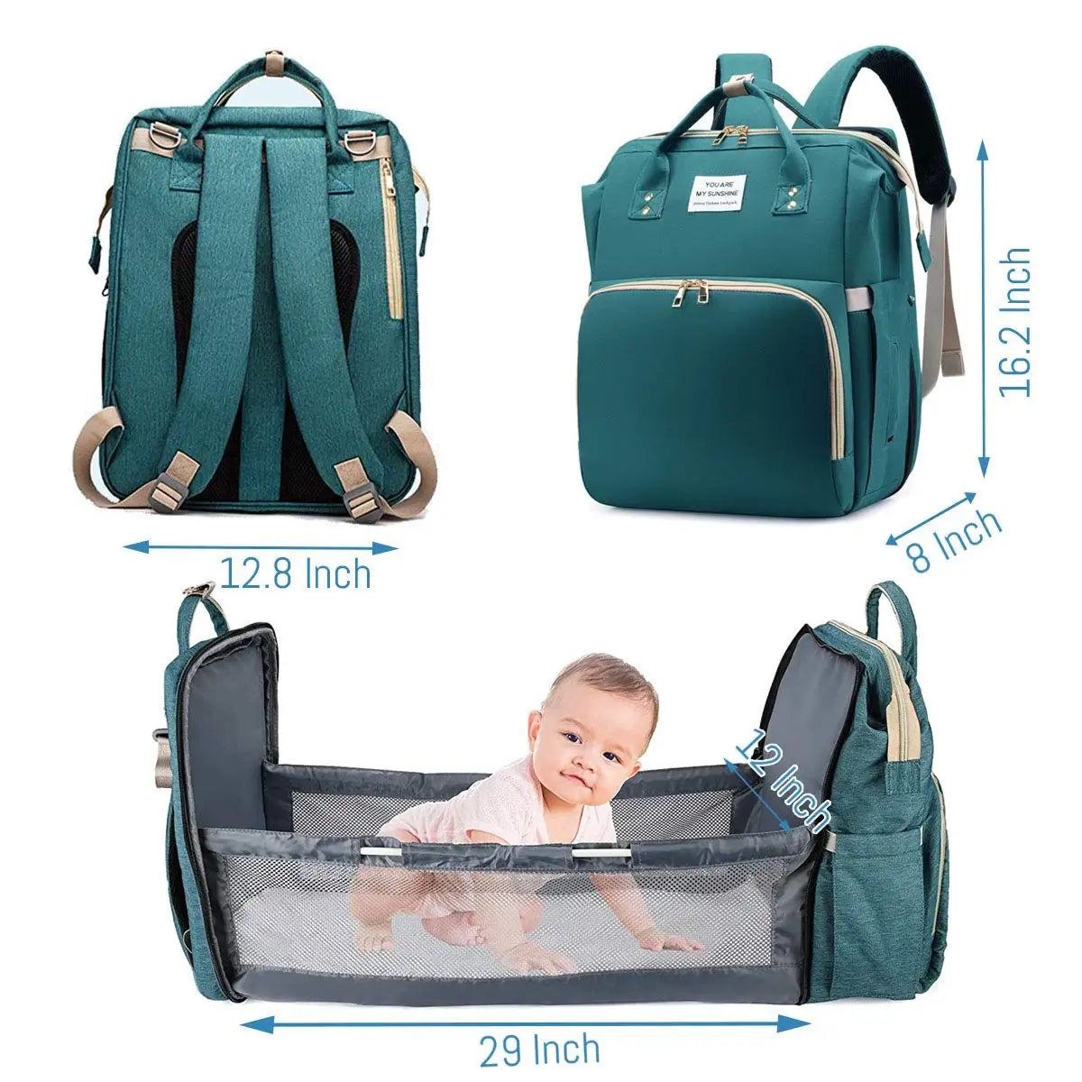 3-in-1 Diaper Bag & Baby Bed