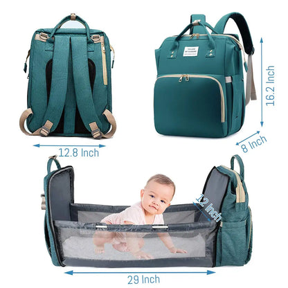 3-in-1 Diaper Bag & Baby Bed