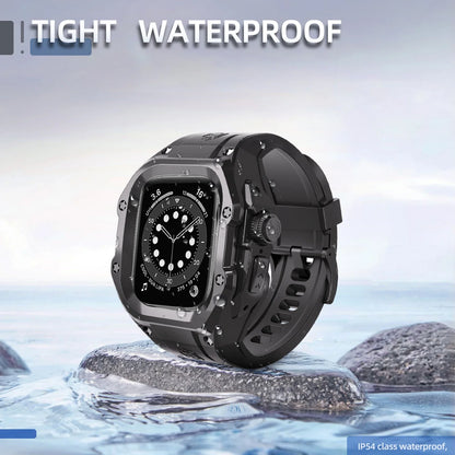 IP54 Waterproof Watch Case with Silicone Wristband for Apple Watch Ultra 2