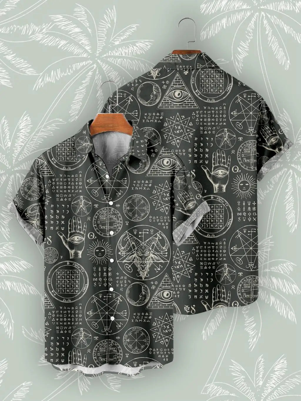 Hawaiian Shirts For Men's Skull Summer Casual Short Sleeve Y2k High Quality Oversized Streetwear Vintage Beach Tops Clothing