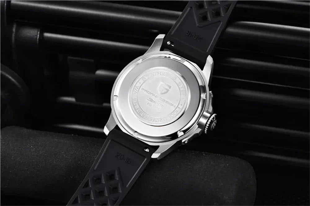New Arrival 40mm Japan TMI VH88 Movt Sapphire Crystal Calendar 24 Hours 100M Waterproof Quartz Wristwatches for Men