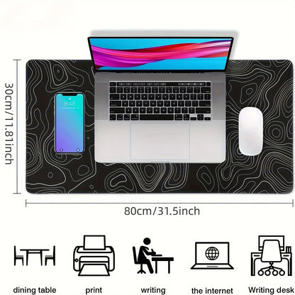 Large Non-Slip Rubber Gaming Mouse Pad - Desk & Keyboard Mat | Extra Comfort & Precision