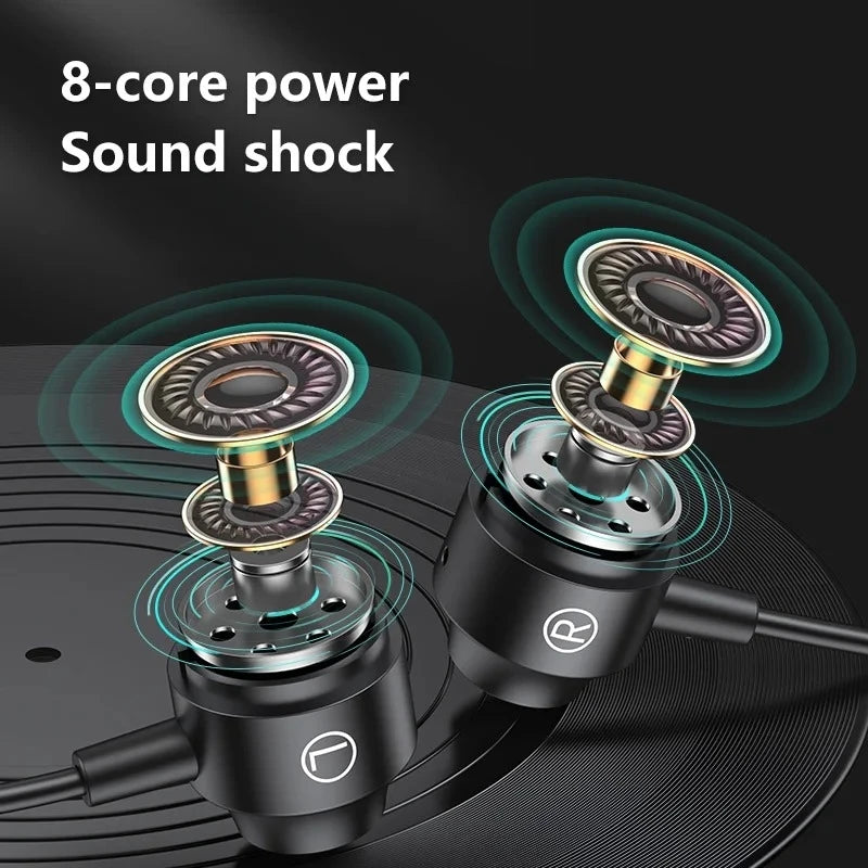Magnetic Wired Gaming Headphone L jack HIIF Bass Stereo Music headset 3.5mm AUX/ type-c Earphone  for mobile phones and computer