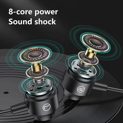Magnetic Wired Gaming Headphone L jack HIIF Bass Stereo Music headset 3.5mm AUX/ type-c Earphone  for mobile phones and computer