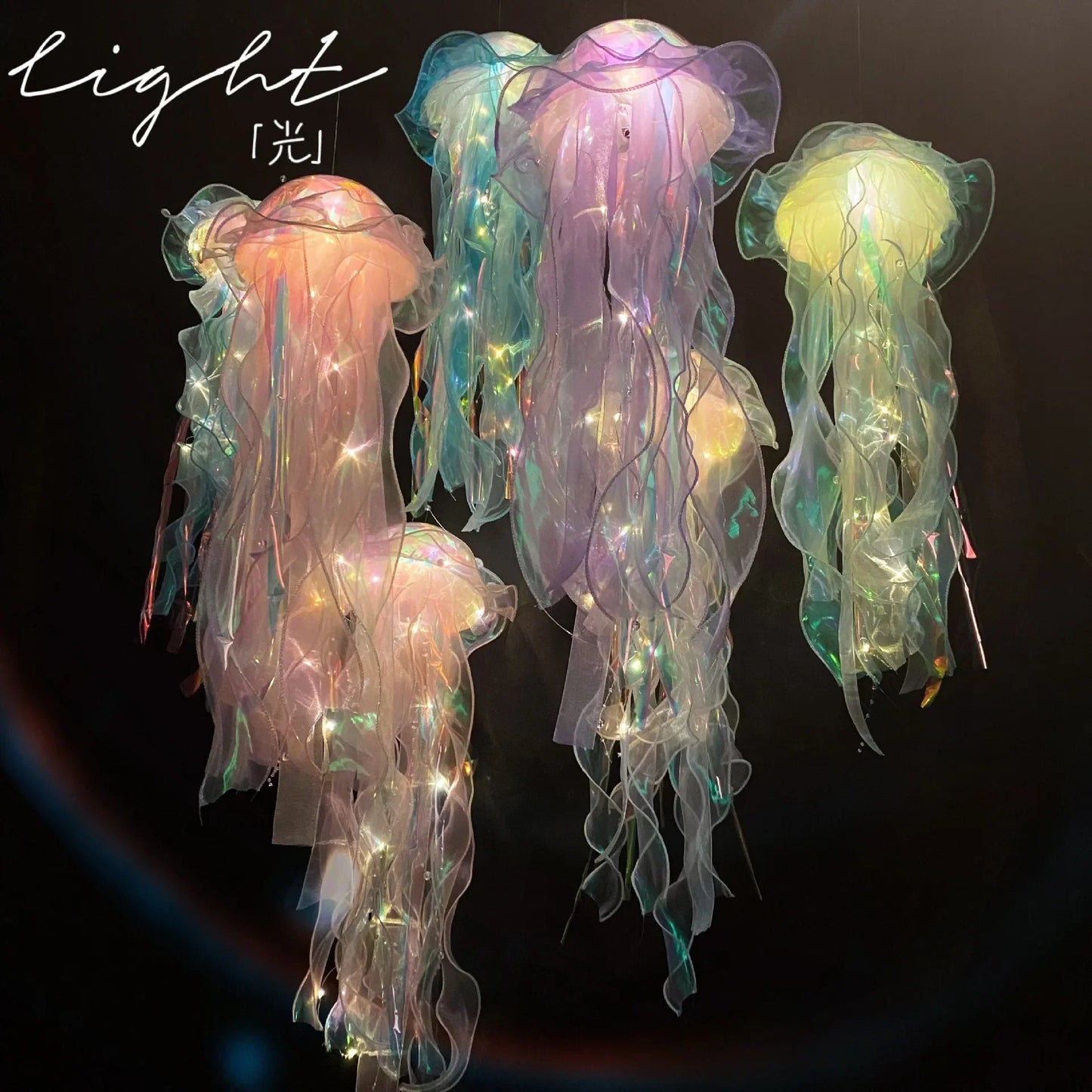 Jellyfish Lamp, Portable Flower Lamp, Girl Room Atmosphere Lamp, Bedroom Night Lamp, Home Decoration