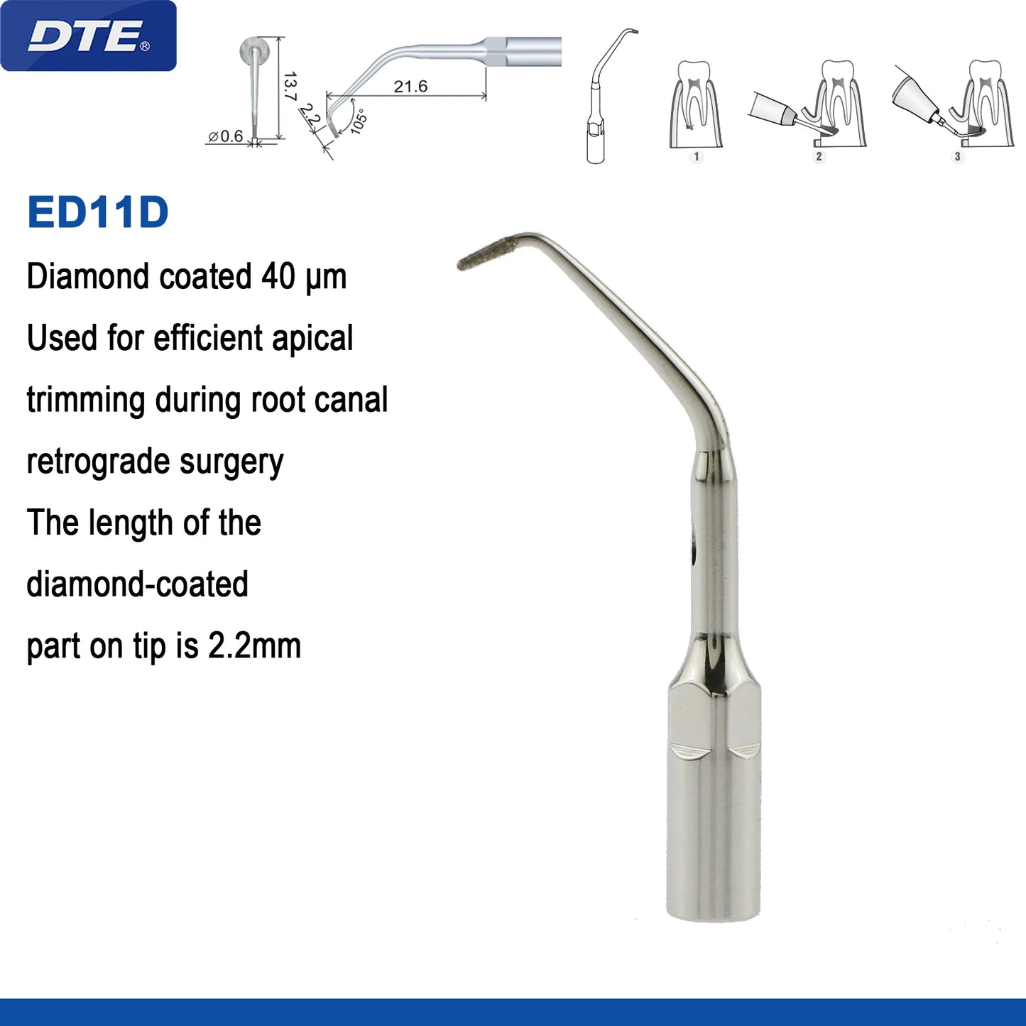 Woodpecker DTE Dental Ultrasonic Scaler Tips Scaling Endo Tip Dentistry Instruments Medical Accessories Fit EMS Satelec  NSK