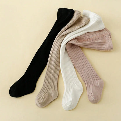 4 Pairs Solid Tights for Toddler Girls