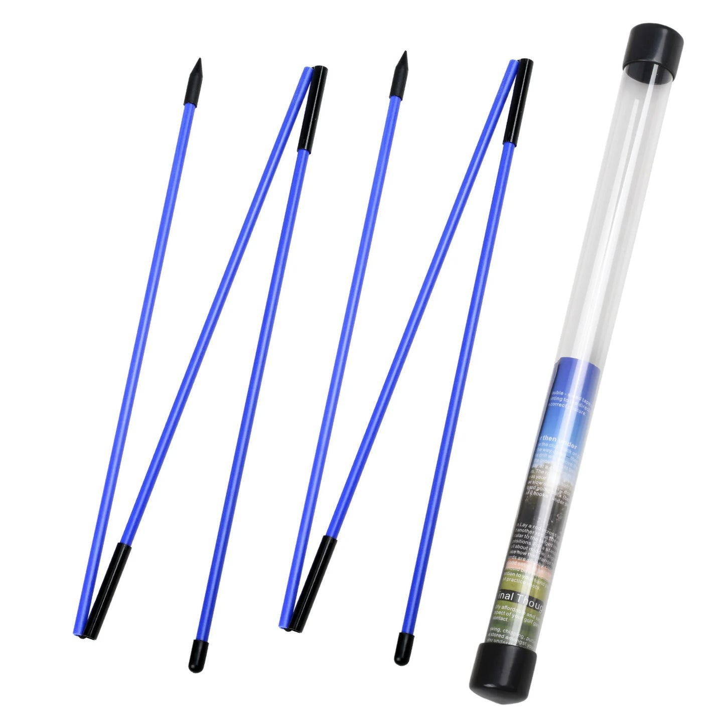 Golf Alignment Sticks 2 Sets 48inch Alignment Practice Rods Collapsible 6 Colors Golf Alignment Sticks Golf Swing Training Tools