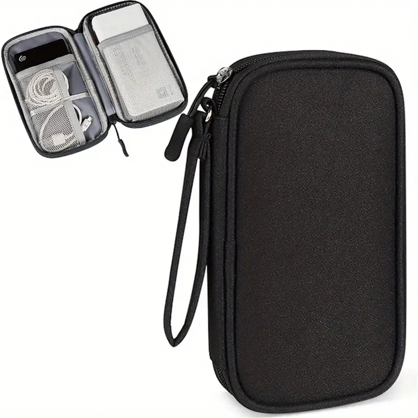 New Flat Digital Multifunctional Portable Travel Data Cable Storage Bag