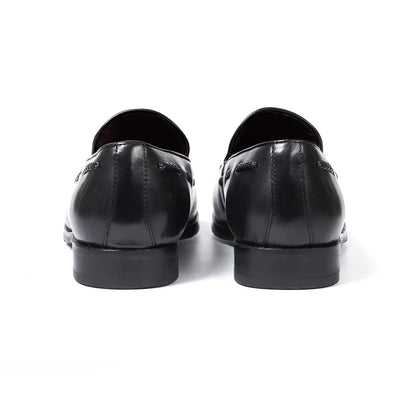 Men's Genuine Leather Handmade Slip on Tassel Loafers Shoes