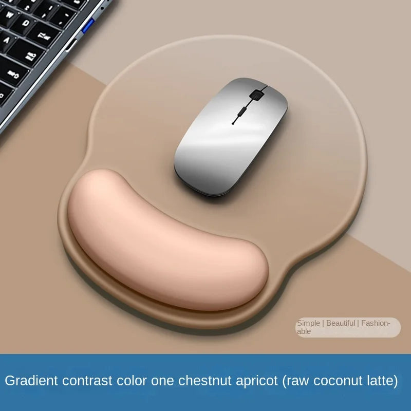 Gradient Mouse Pad with Logo - Female Wrist Support Silicone Pad