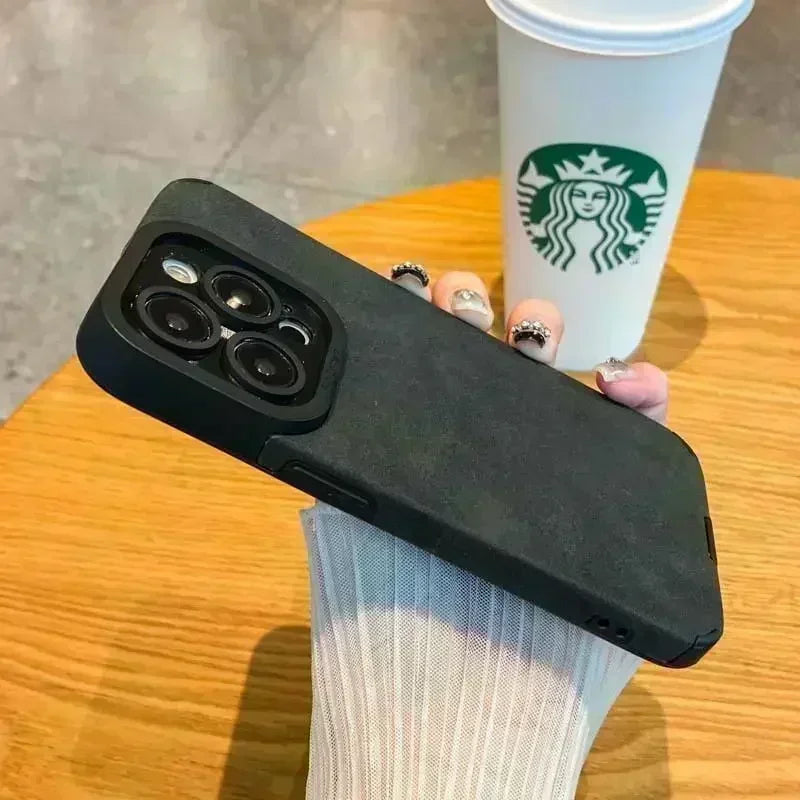 Korean Style Suede Drop-resistant Phone Case